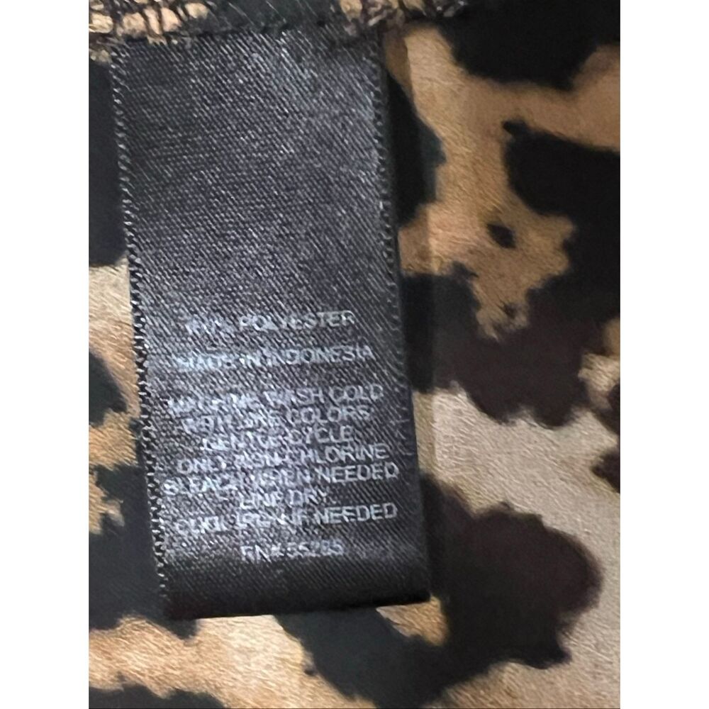 Express Womens Leopard Print Button Front Long Sl… - image 7